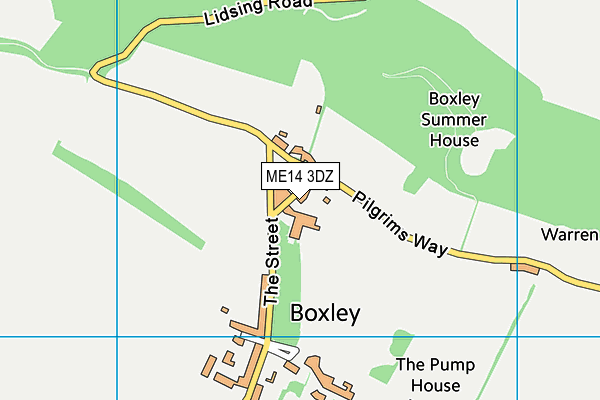 ME14 3DZ map - OS VectorMap District (Ordnance Survey) ME14 3DZ map - OS VectorMap District (Ordnance Survey)