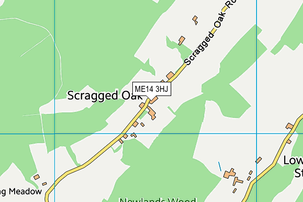 ME14 3HJ map - OS VectorMap District (Ordnance Survey) ME14 3HJ map - OS VectorMap District (Ordnance Survey)
