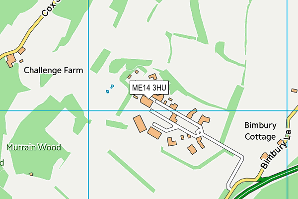 ME14 3HU map - OS VectorMap District (Ordnance Survey) ME14 3HU map - OS VectorMap District (Ordnance Survey)