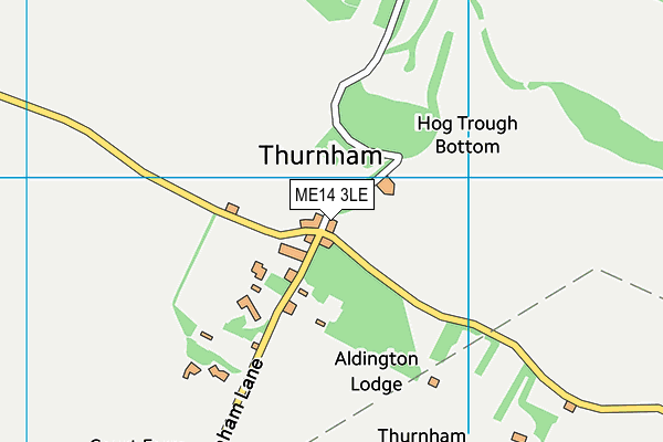 ME14 3LE map - OS VectorMap District (Ordnance Survey) ME14 3LE map - OS VectorMap District (Ordnance Survey)