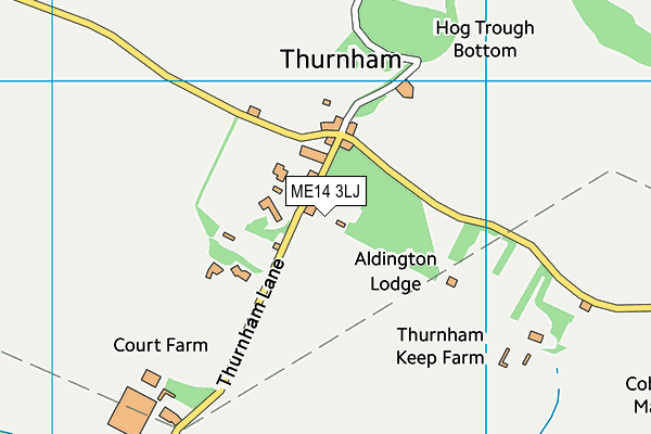 ME14 3LJ map - OS VectorMap District (Ordnance Survey)