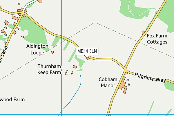 ME14 3LN map - OS VectorMap District (Ordnance Survey)