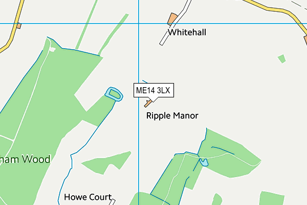 ME14 3LX map - OS VectorMap District (Ordnance Survey)