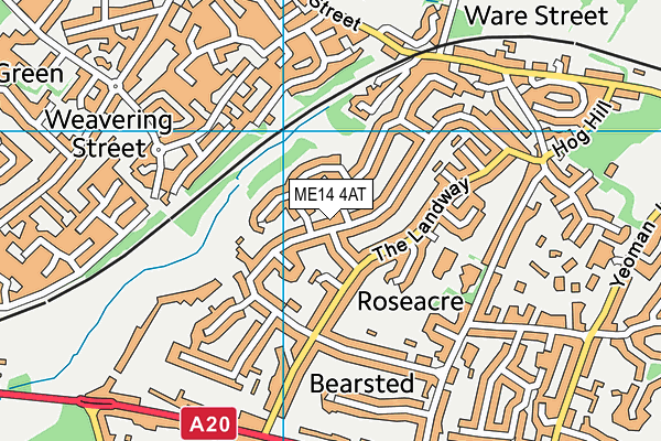 ME14 4AT map - OS VectorMap District (Ordnance Survey) ME14 4AT map - OS VectorMap District (Ordnance Survey)
