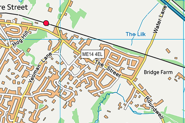 ME14 4EL map - OS VectorMap District (Ordnance Survey) ME14 4EL map - OS VectorMap District (Ordnance Survey)
