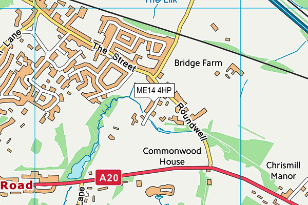 ME14 4HP map - OS VectorMap District (Ordnance Survey) ME14 4HP map - OS VectorMap District (Ordnance Survey)