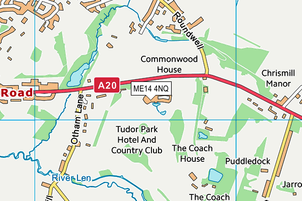 ME14 4NQ map - OS VectorMap District (Ordnance Survey) ME14 4NQ map - OS VectorMap District (Ordnance Survey)