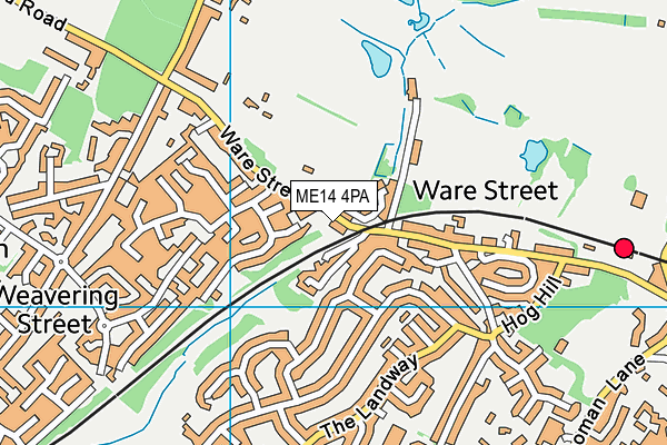 ME14 4PA map - OS VectorMap District (Ordnance Survey) ME14 4PA map - OS VectorMap District (Ordnance Survey)