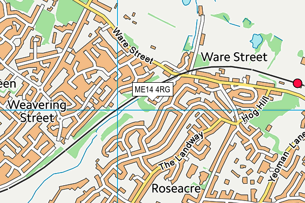 ME14 4RG map - OS VectorMap District (Ordnance Survey) ME14 4RG map - OS VectorMap District (Ordnance Survey)