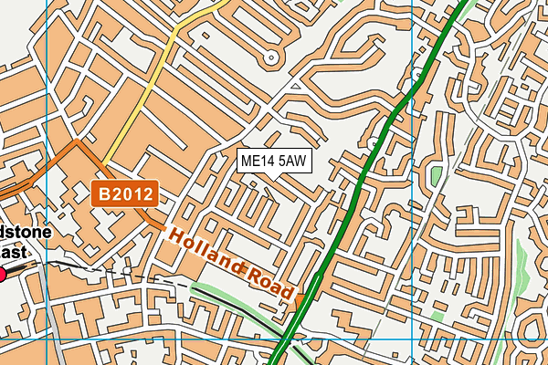 ME14 5AW map - OS VectorMap District (Ordnance Survey) ME14 5AW map - OS VectorMap District (Ordnance Survey)