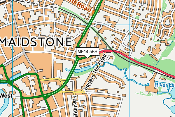 ME14 5BH map - OS VectorMap District (Ordnance Survey) ME14 5BH map - OS VectorMap District (Ordnance Survey)