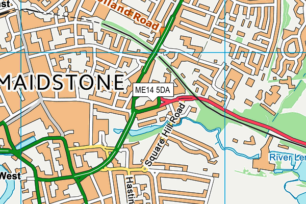 ME14 5DA map - OS VectorMap District (Ordnance Survey) ME14 5DA map - OS VectorMap District (Ordnance Survey)