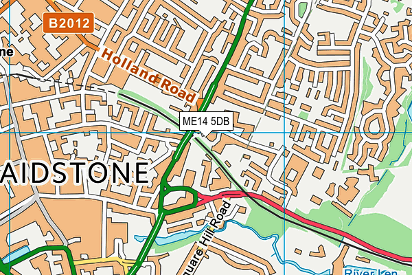 ME14 5DB map - OS VectorMap District (Ordnance Survey)