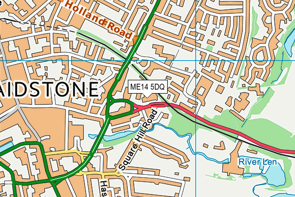 ME14 5DQ map - OS VectorMap District (Ordnance Survey) ME14 5DQ map - OS VectorMap District (Ordnance Survey)