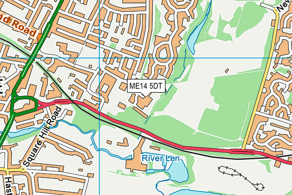 ME14 5DT map - OS VectorMap District (Ordnance Survey) ME14 5DT map - OS VectorMap District (Ordnance Survey)