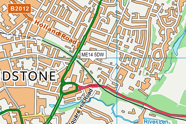 ME14 5DW map - OS VectorMap District (Ordnance Survey) ME14 5DW map - OS VectorMap District (Ordnance Survey)