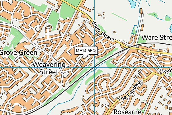 ME14 5FQ map - OS VectorMap District (Ordnance Survey) ME14 5FQ map - OS VectorMap District (Ordnance Survey)