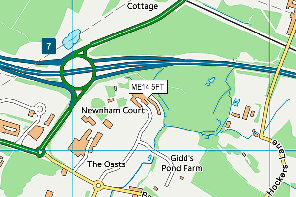 ME14 5FT map - OS VectorMap District (Ordnance Survey) ME14 5FT map - OS VectorMap District (Ordnance Survey)