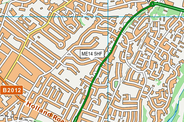 ME14 5HF map - OS VectorMap District (Ordnance Survey) ME14 5HF map - OS VectorMap District (Ordnance Survey)