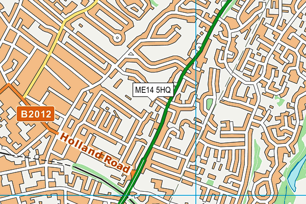 ME14 5HQ map - OS VectorMap District (Ordnance Survey)