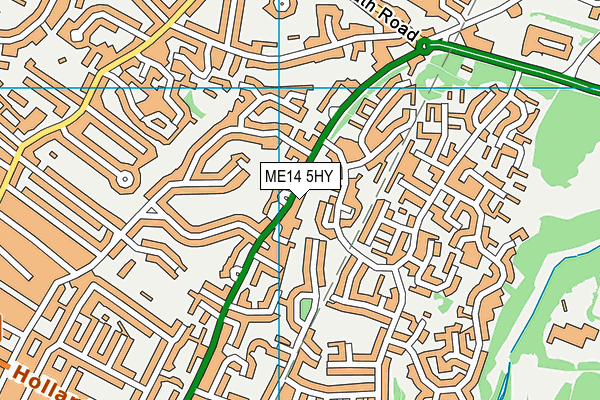 ME14 5HY map - OS VectorMap District (Ordnance Survey) ME14 5HY map - OS VectorMap District (Ordnance Survey)