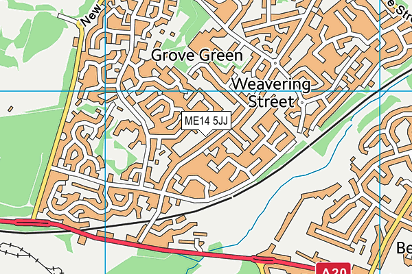 ME14 5JJ map - OS VectorMap District (Ordnance Survey) ME14 5JJ map - OS VectorMap District (Ordnance Survey)