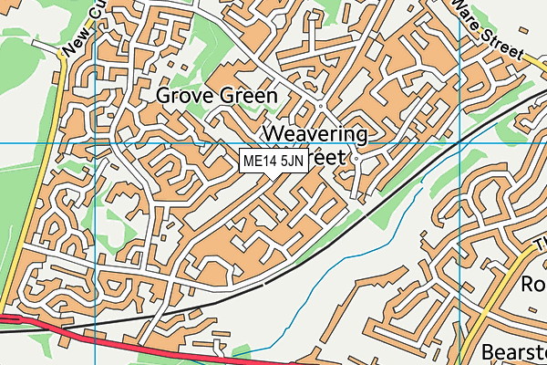 ME14 5JN map - OS VectorMap District (Ordnance Survey) ME14 5JN map - OS VectorMap District (Ordnance Survey)