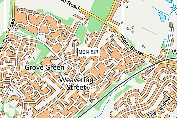 ME14 5JR map - OS VectorMap District (Ordnance Survey) ME14 5JR map - OS VectorMap District (Ordnance Survey)