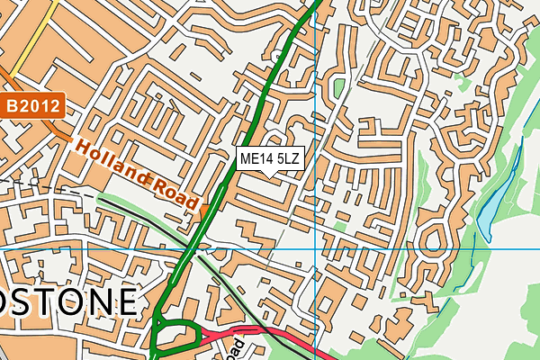 ME14 5LZ map - OS VectorMap District (Ordnance Survey) ME14 5LZ map - OS VectorMap District (Ordnance Survey)