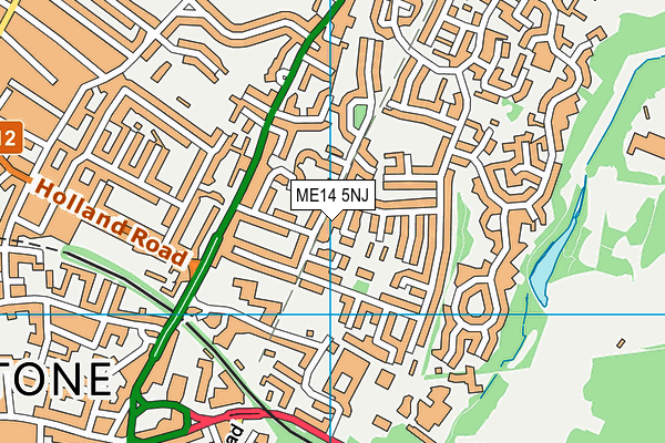 ME14 5NJ map - OS VectorMap District (Ordnance Survey) ME14 5NJ map - OS VectorMap District (Ordnance Survey)
