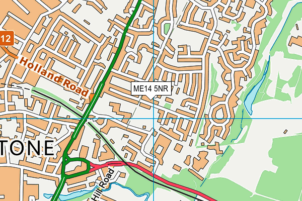 ME14 5NR map - OS VectorMap District (Ordnance Survey) ME14 5NR map - OS VectorMap District (Ordnance Survey)