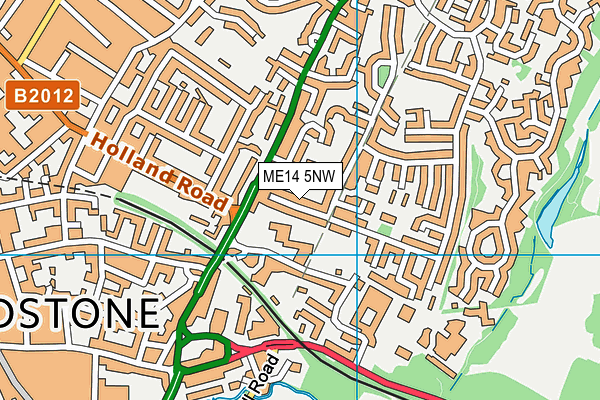 ME14 5NW map - OS VectorMap District (Ordnance Survey) ME14 5NW map - OS VectorMap District (Ordnance Survey)