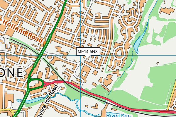 ME14 5NX map - OS VectorMap District (Ordnance Survey)