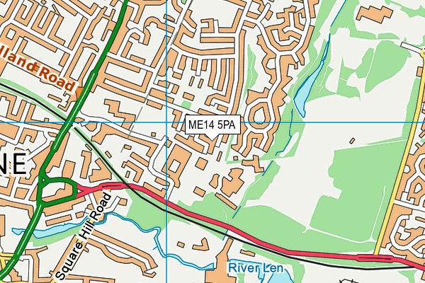 ME14 5PA map - OS VectorMap District (Ordnance Survey) ME14 5PA map - OS VectorMap District (Ordnance Survey)