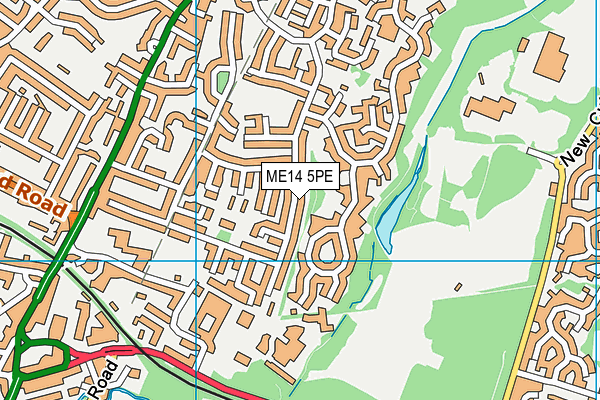 ME14 5PE map - OS VectorMap District (Ordnance Survey) ME14 5PE map - OS VectorMap District (Ordnance Survey)
