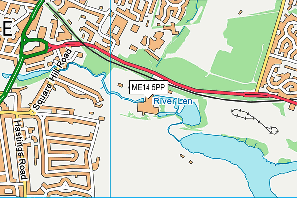 ME14 5PP map - OS VectorMap District (Ordnance Survey) ME14 5PP map - OS VectorMap District (Ordnance Survey)