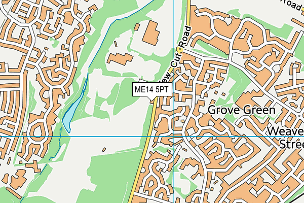 ME14 5PT map - OS VectorMap District (Ordnance Survey)