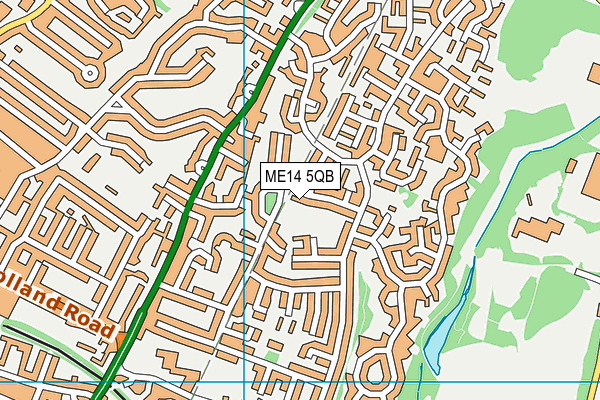 ME14 5QB map - OS VectorMap District (Ordnance Survey) ME14 5QB map - OS VectorMap District (Ordnance Survey)