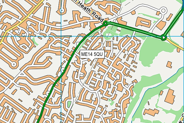 ME14 5QU map - OS VectorMap District (Ordnance Survey)