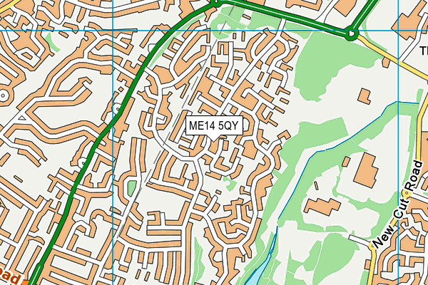 ME14 5QY map - OS VectorMap District (Ordnance Survey) ME14 5QY map - OS VectorMap District (Ordnance Survey)