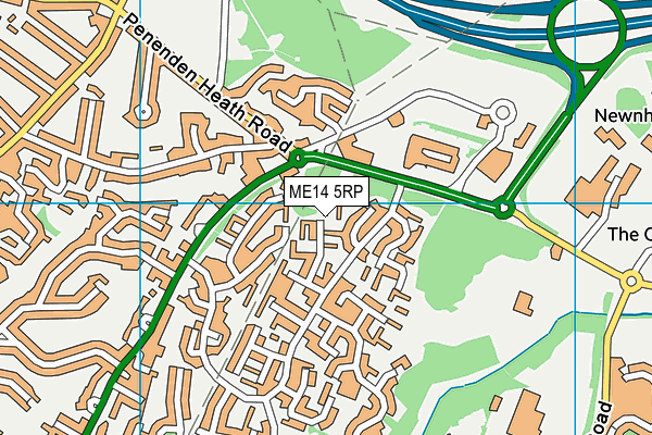 ME14 5RP map - OS VectorMap District (Ordnance Survey) ME14 5RP map - OS VectorMap District (Ordnance Survey)