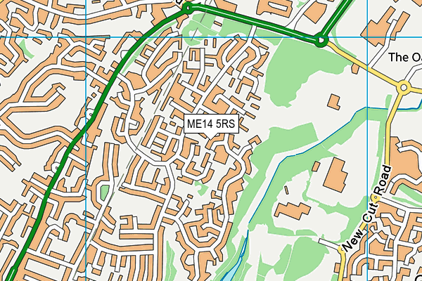 ME14 5RS map - OS VectorMap District (Ordnance Survey) ME14 5RS map - OS VectorMap District (Ordnance Survey)