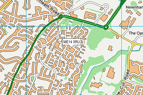 ME14 5RU map - OS VectorMap District (Ordnance Survey) ME14 5RU map - OS VectorMap District (Ordnance Survey)