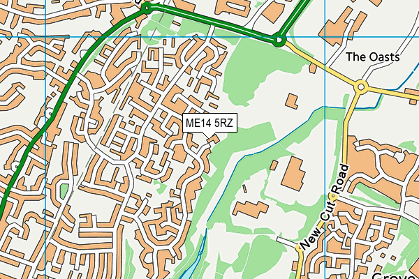 ME14 5RZ map - OS VectorMap District (Ordnance Survey) ME14 5RZ map - OS VectorMap District (Ordnance Survey)