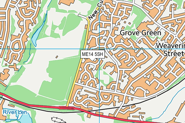 ME14 5SH map - OS VectorMap District (Ordnance Survey) ME14 5SH map - OS VectorMap District (Ordnance Survey)