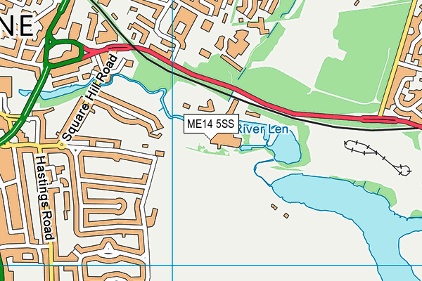 ME14 5SS map - OS VectorMap District (Ordnance Survey) ME14 5SS map - OS VectorMap District (Ordnance Survey)