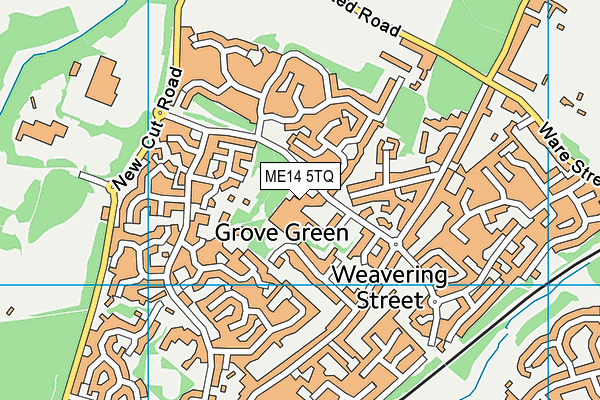 ME14 5TQ map - OS VectorMap District (Ordnance Survey)