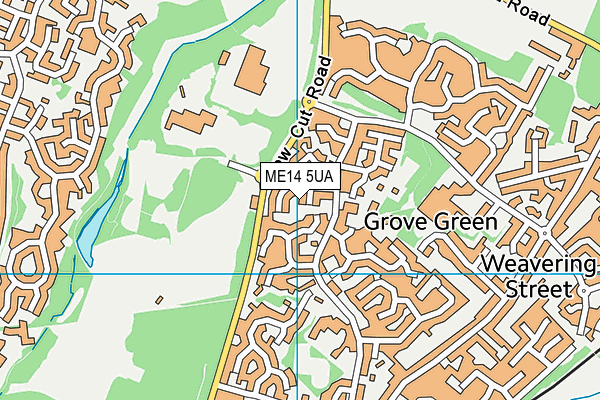 ME14 5UA map - OS VectorMap District (Ordnance Survey)