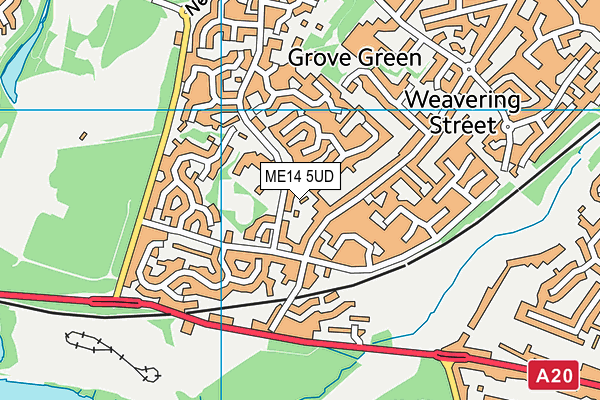 ME14 5UD map - OS VectorMap District (Ordnance Survey) ME14 5UD map - OS VectorMap District (Ordnance Survey)