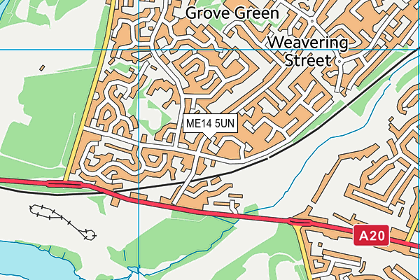 ME14 5UN map - OS VectorMap District (Ordnance Survey) ME14 5UN map - OS VectorMap District (Ordnance Survey)